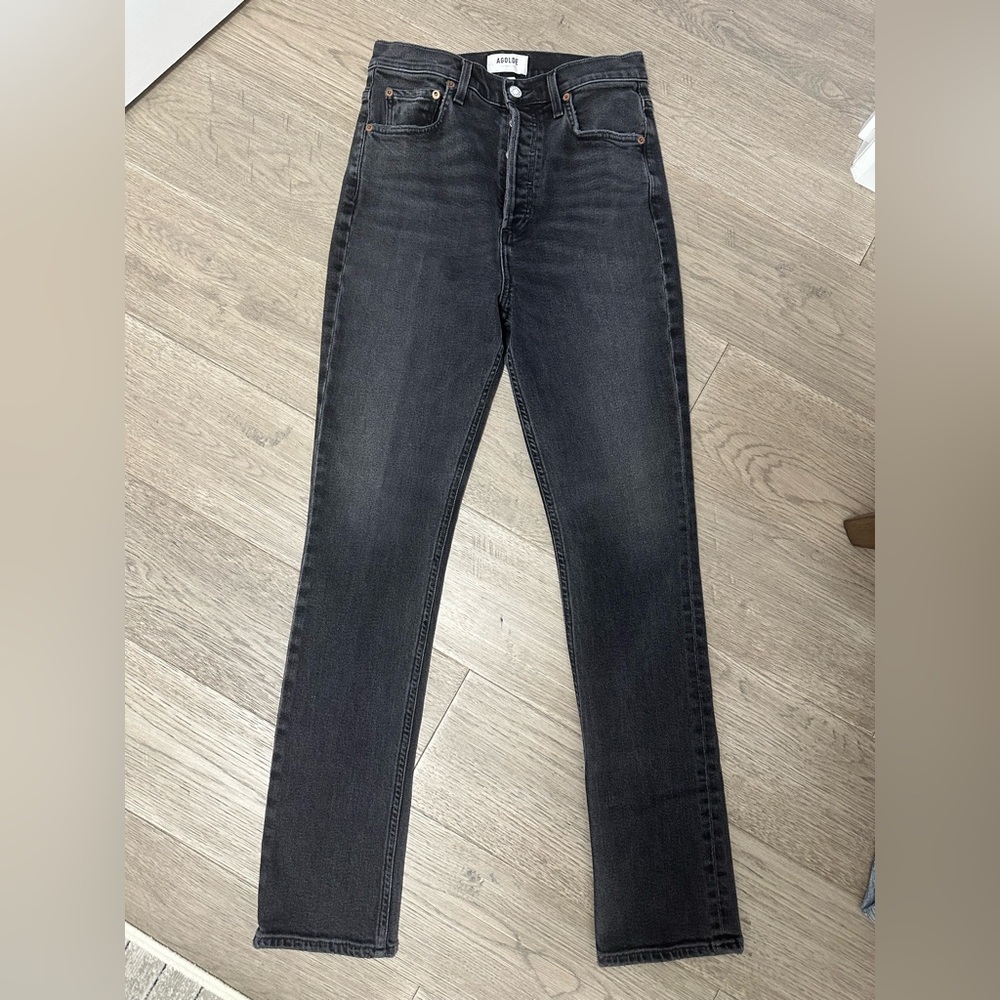 Agolde Washed Black Denim